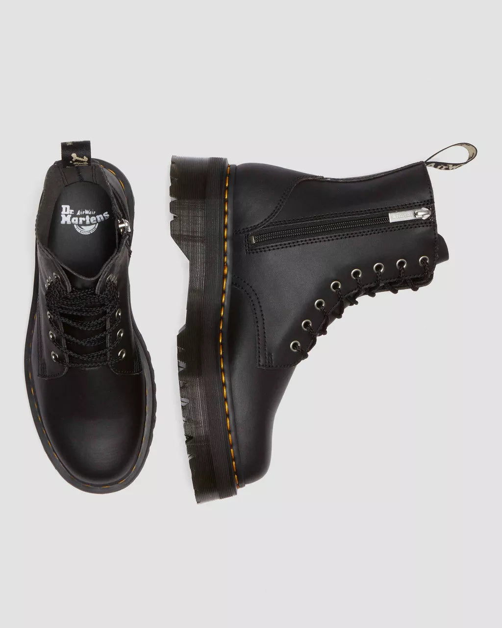 DR MARTENS Jadon Reclaimed Leather Platform Boots
