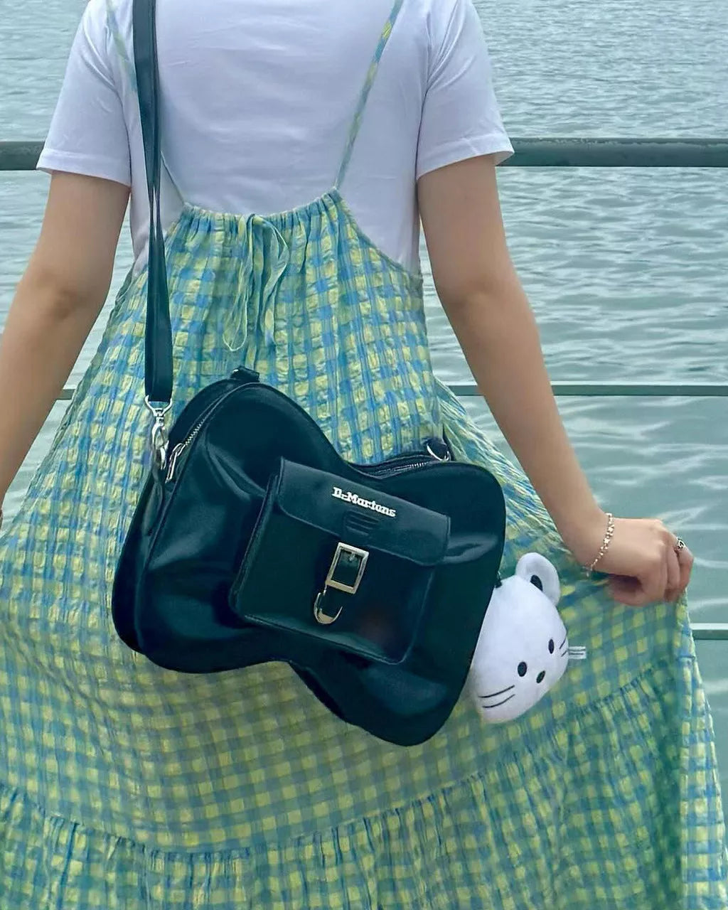DR MARTENS Vegan Bow Shaped Bag