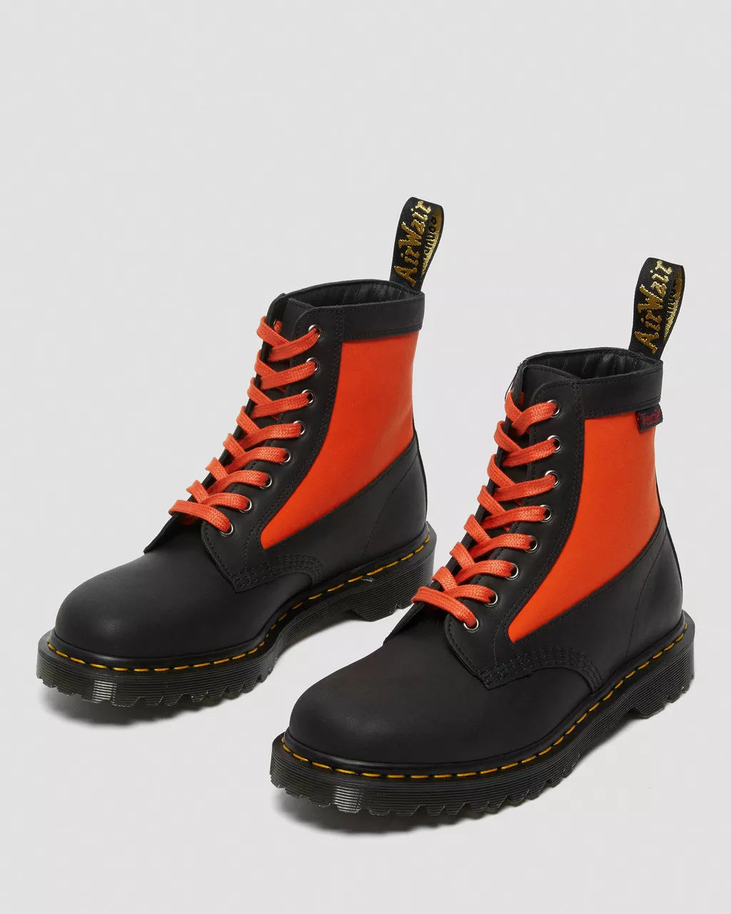 DR MARTENS 1460 Panel Leather &amp; Ventile&reg; Ankle Boots