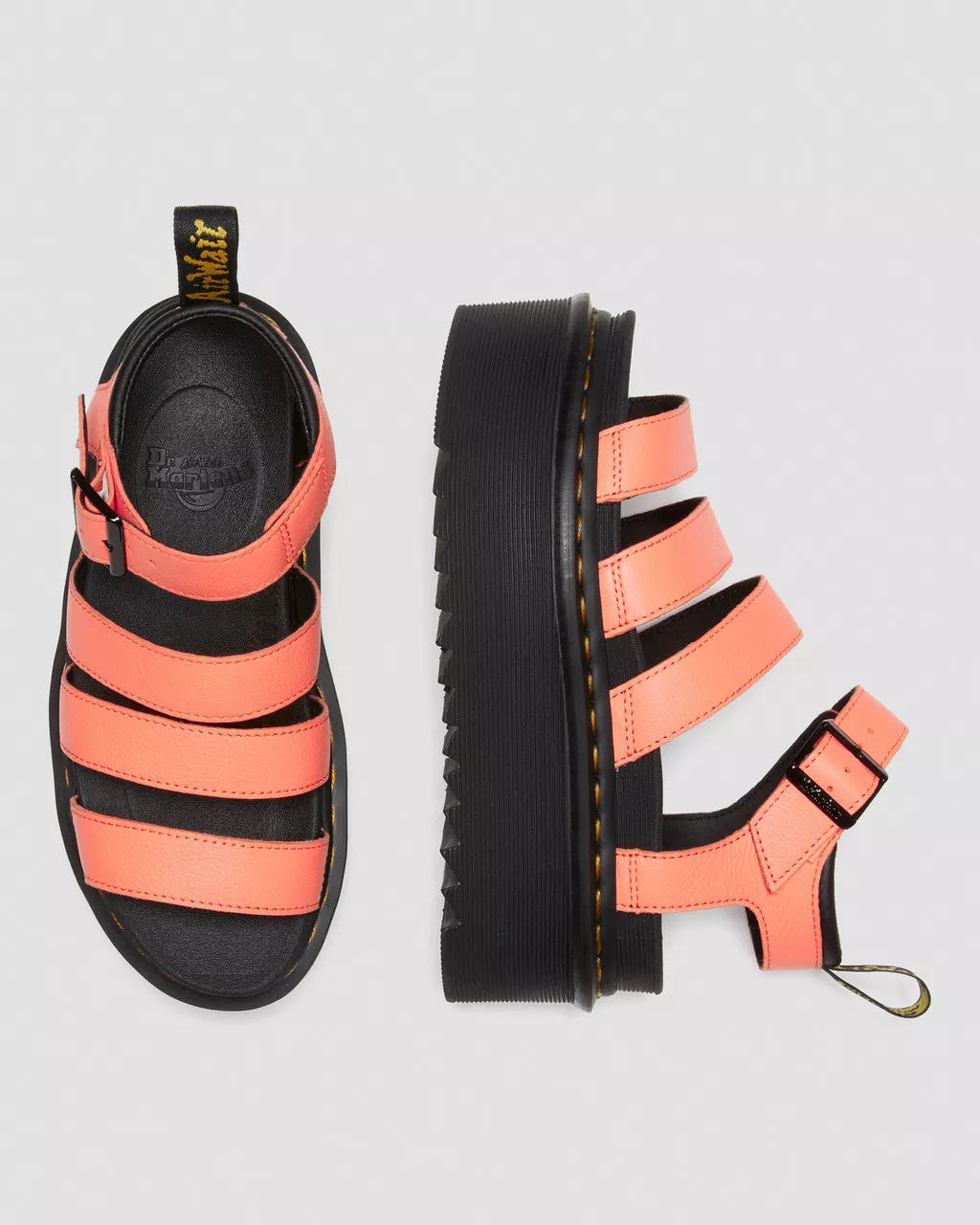 Blaire Quad Pisa Leather Strap Platform Sandals