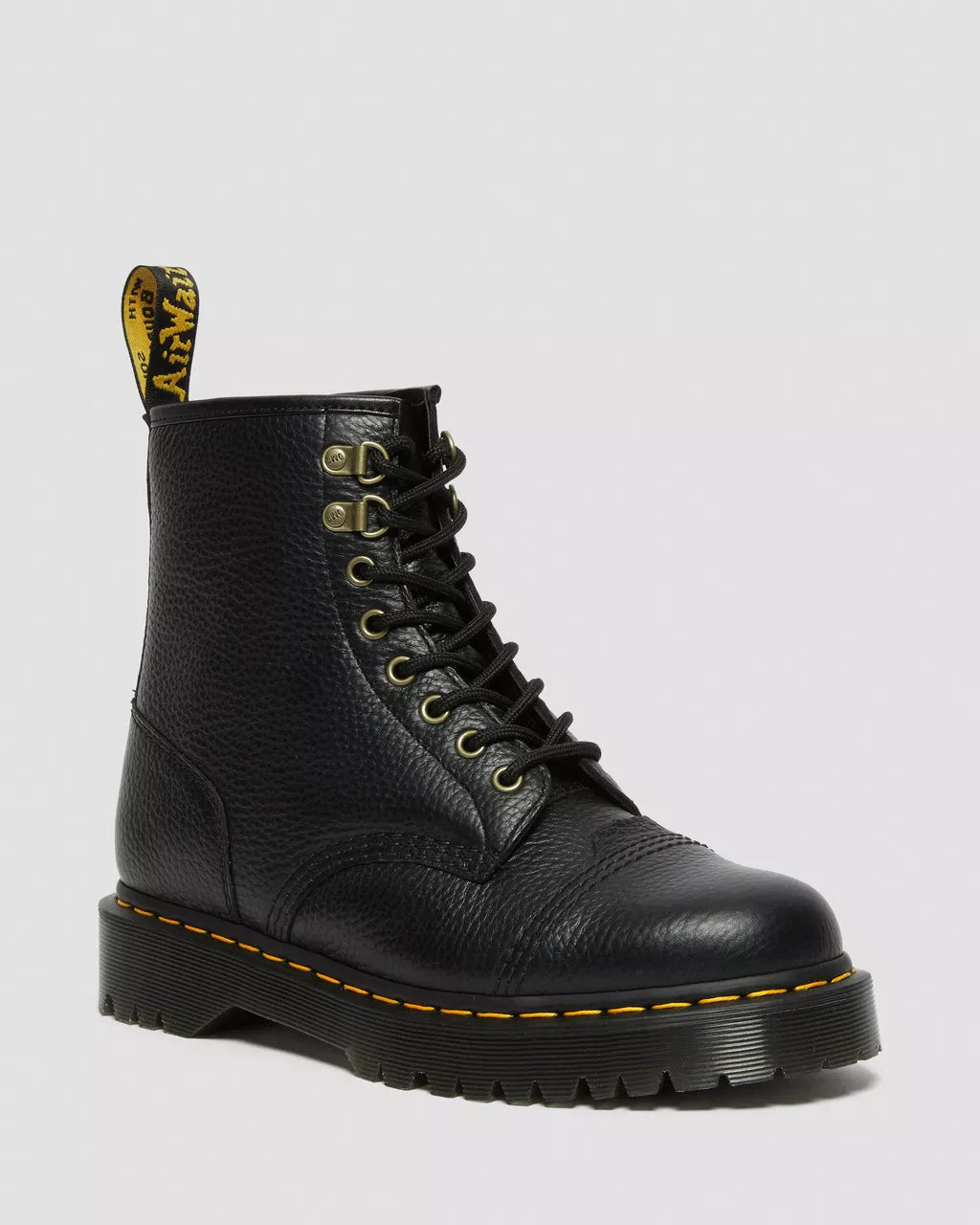DR MARTENS 1460 Bex Faux Fur-Lined Leather Lace Up Boots