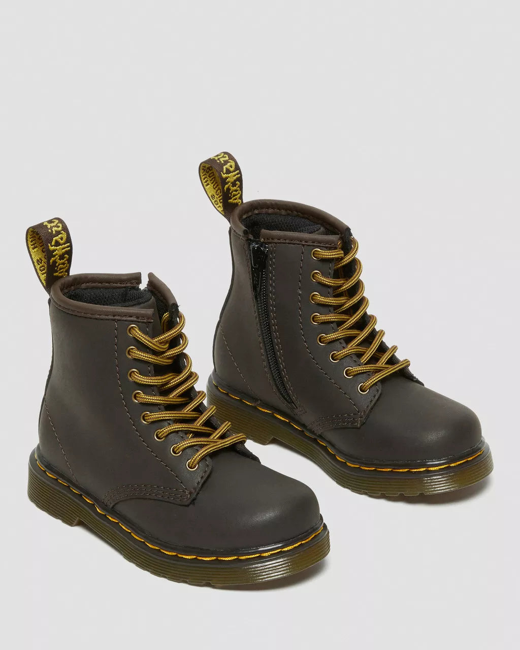 DR MARTENS Toddler 1460 Wildhorse Leather Lace Up Boots