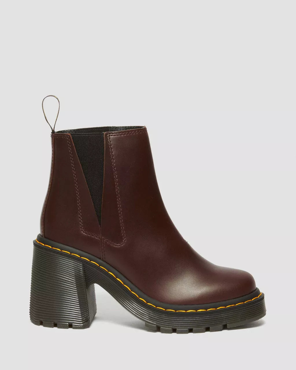 Spence Leather Flared Heel Chelsea Boots