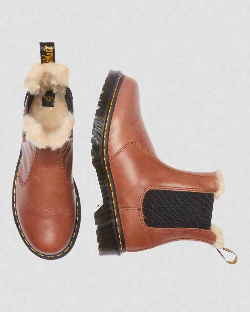 2976 Leonore Faux Fur-Lined Chelsea Boots