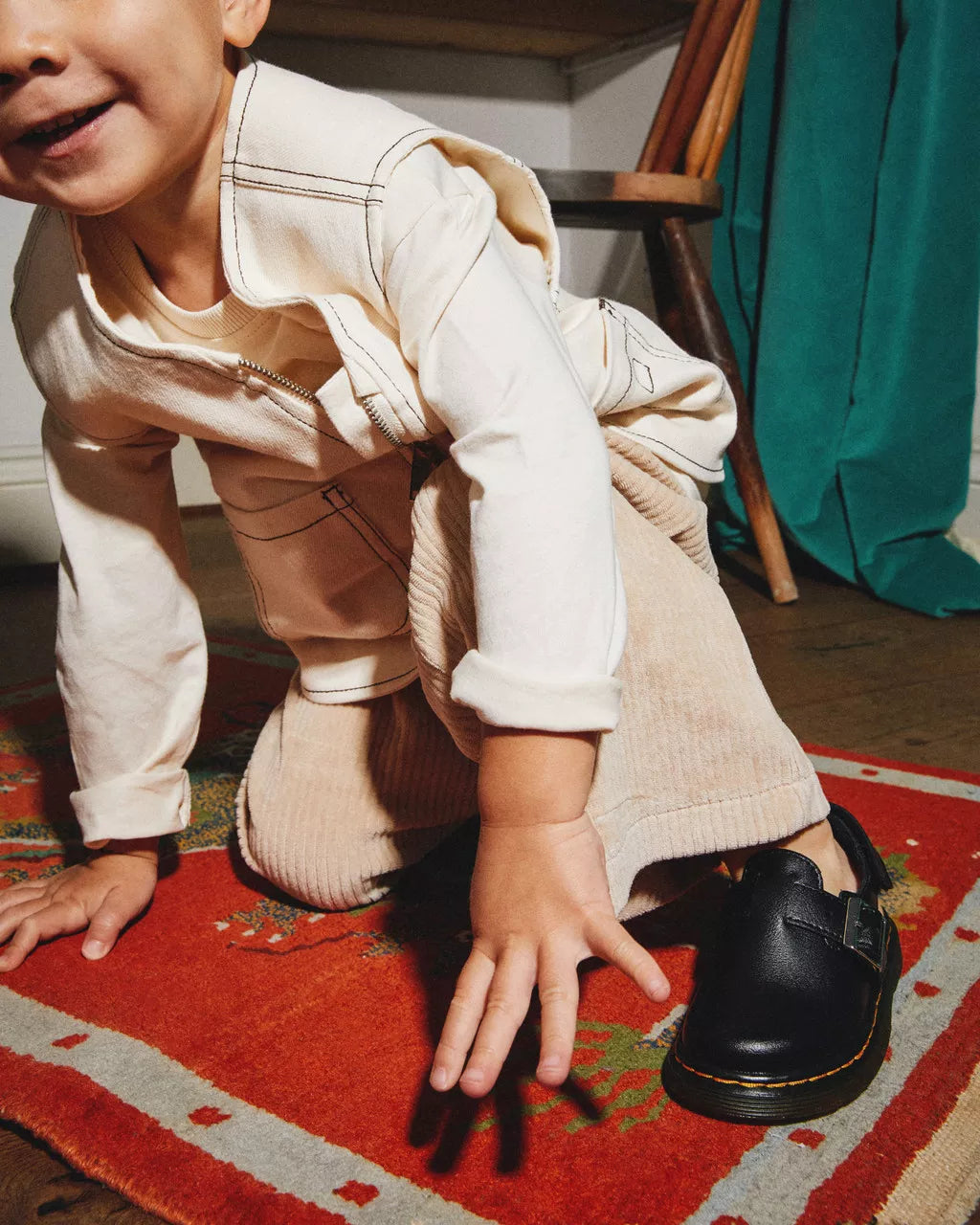 DR MARTENS Toddler Jorgie Leather Mules