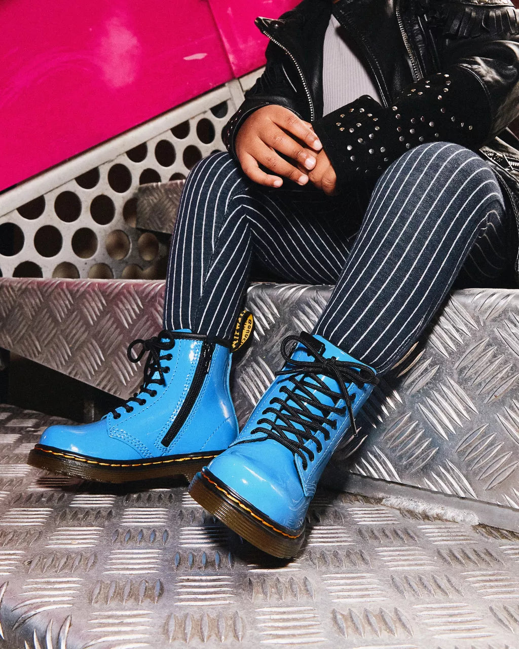 Toddler 1460 Patent Leather Lace Up Boots