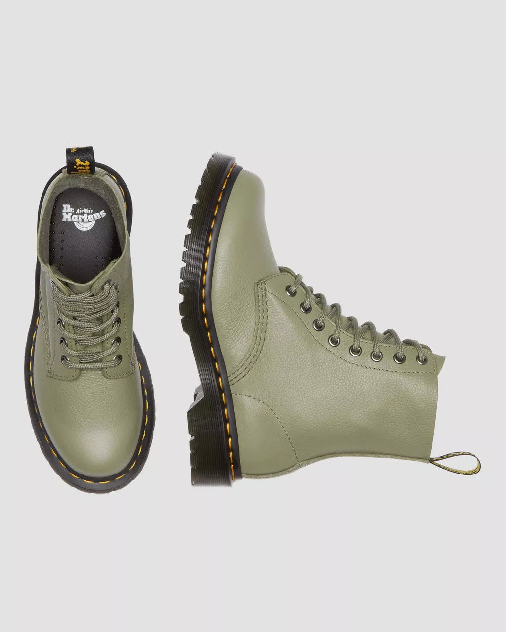DR MARTENS 1460 Pascal Virginia Leather Lace Up Boots