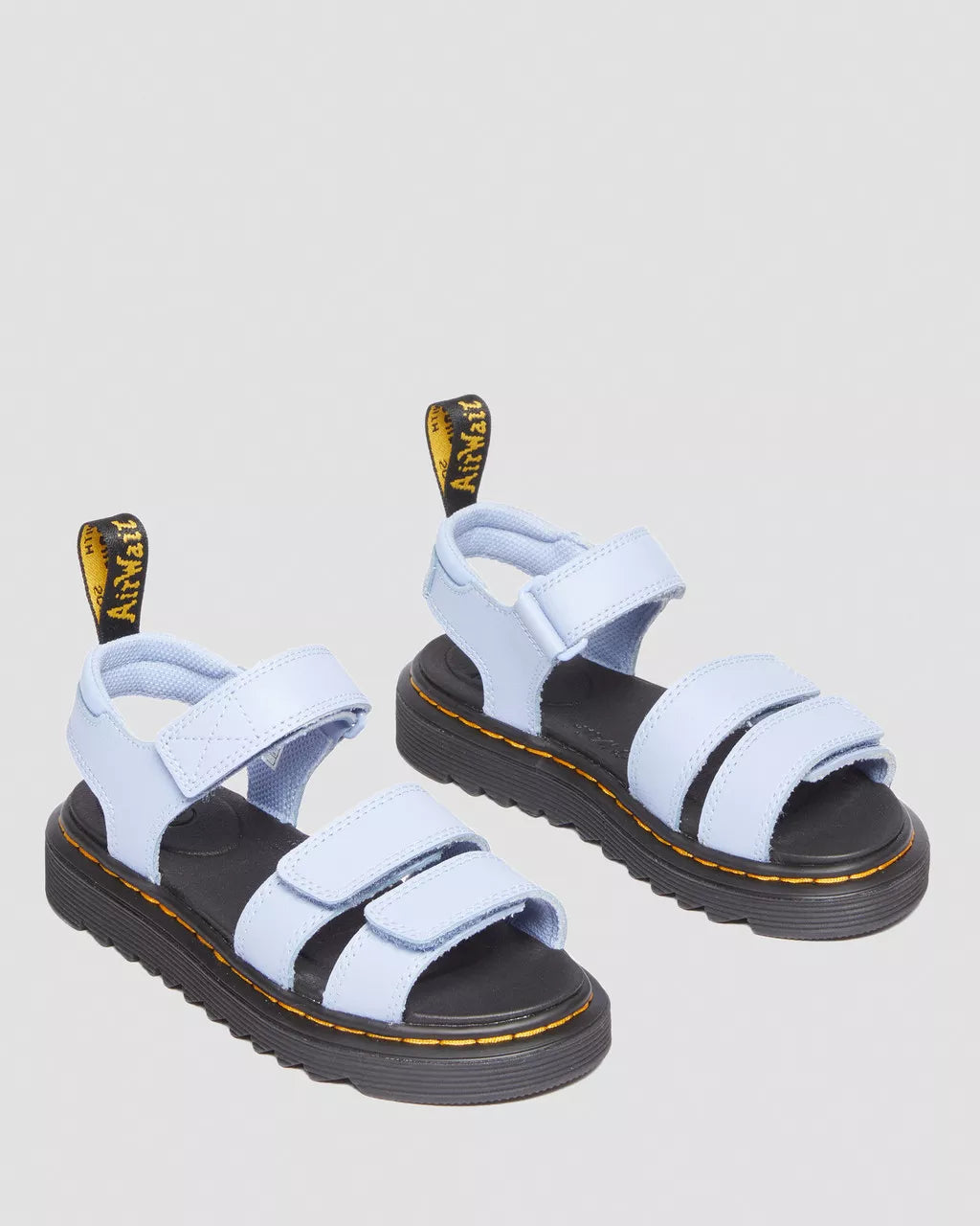 DR MARTENS Junior Klaire Athena Leather Strap Velcro Sandals