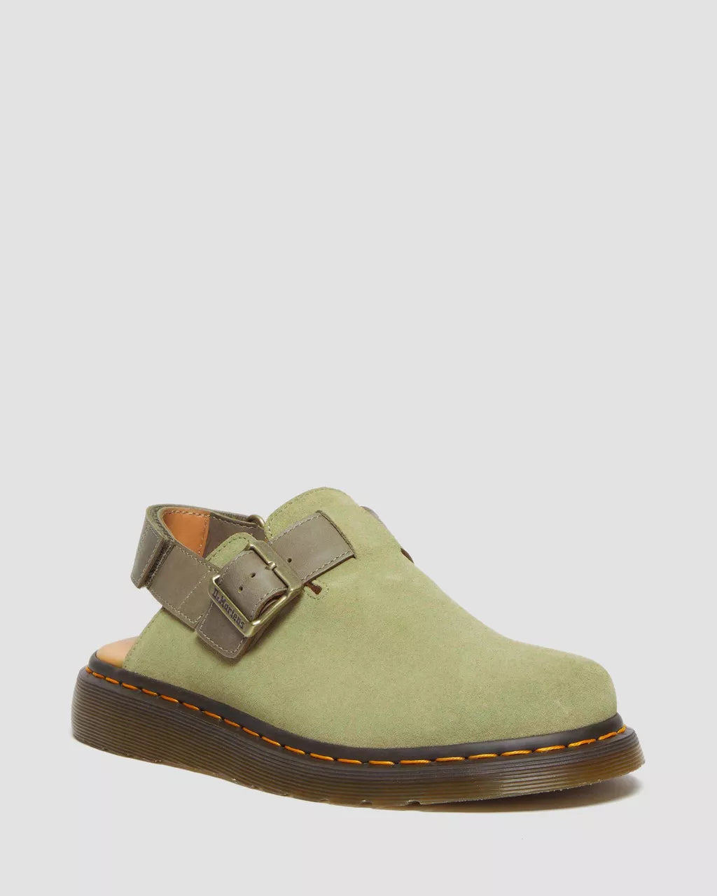 DR MARTENS Jorge II Suede &amp; Leather Slingback Mules