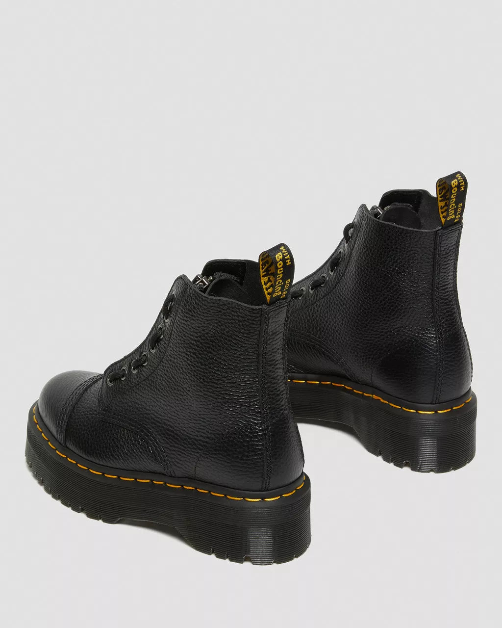Sinclair Milled Nappa Leather Platform Boots