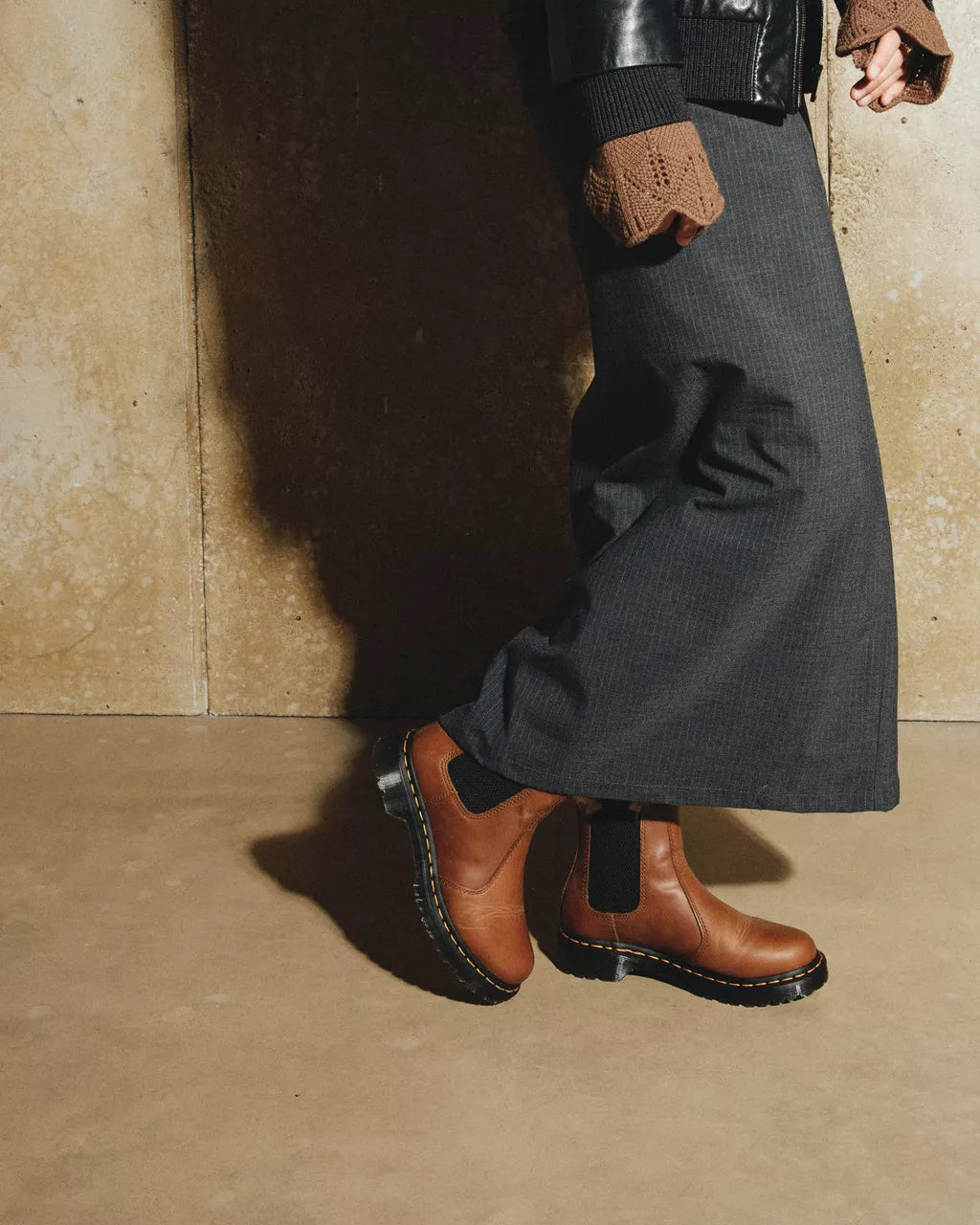 2976 Leonore Faux Fur-Lined Chelsea Boots