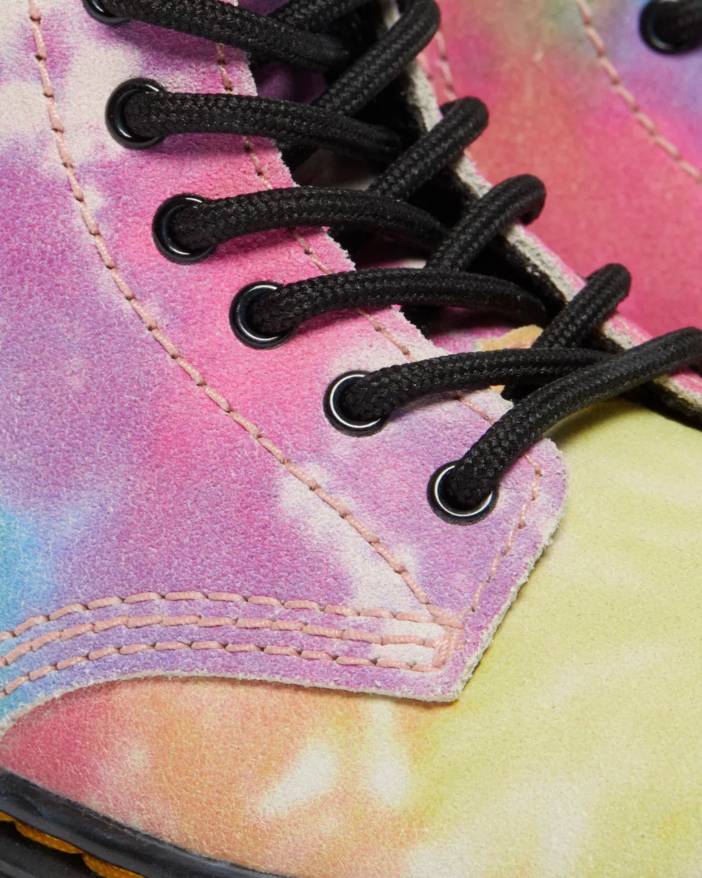 DR MARTENS Toddler 1460 Tie Dye Leather Lace Up Boots