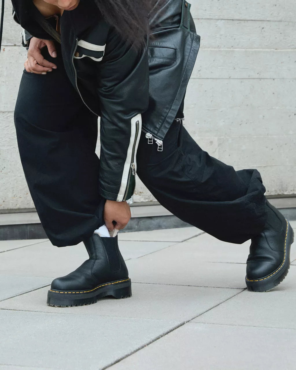 2976 Quad Fur Lined Platform Chelsea Boots