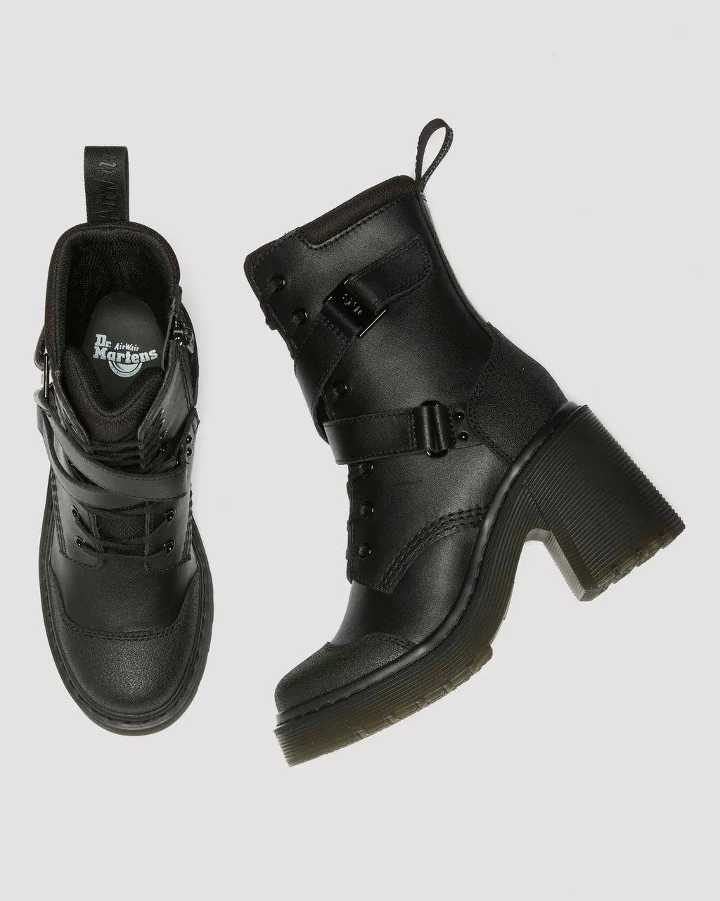 Chesney Tech Strap Eight Eye Heeled Boots