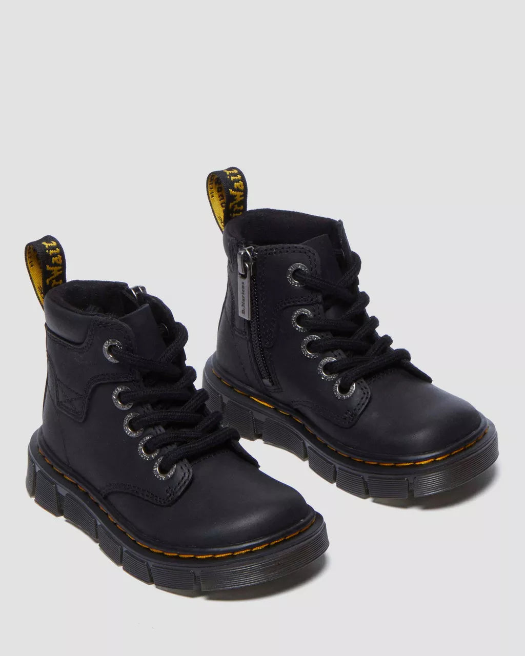 DR MARTENS Toddler Raffe Leather Ankle Boots