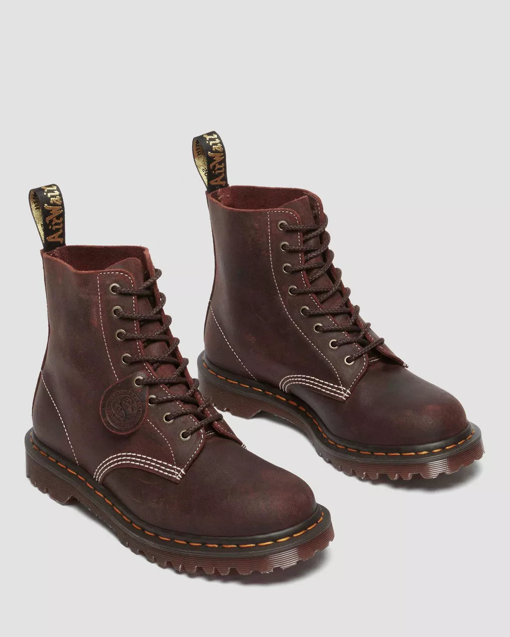 1460 Wax Commander Leather Lace Up Boots