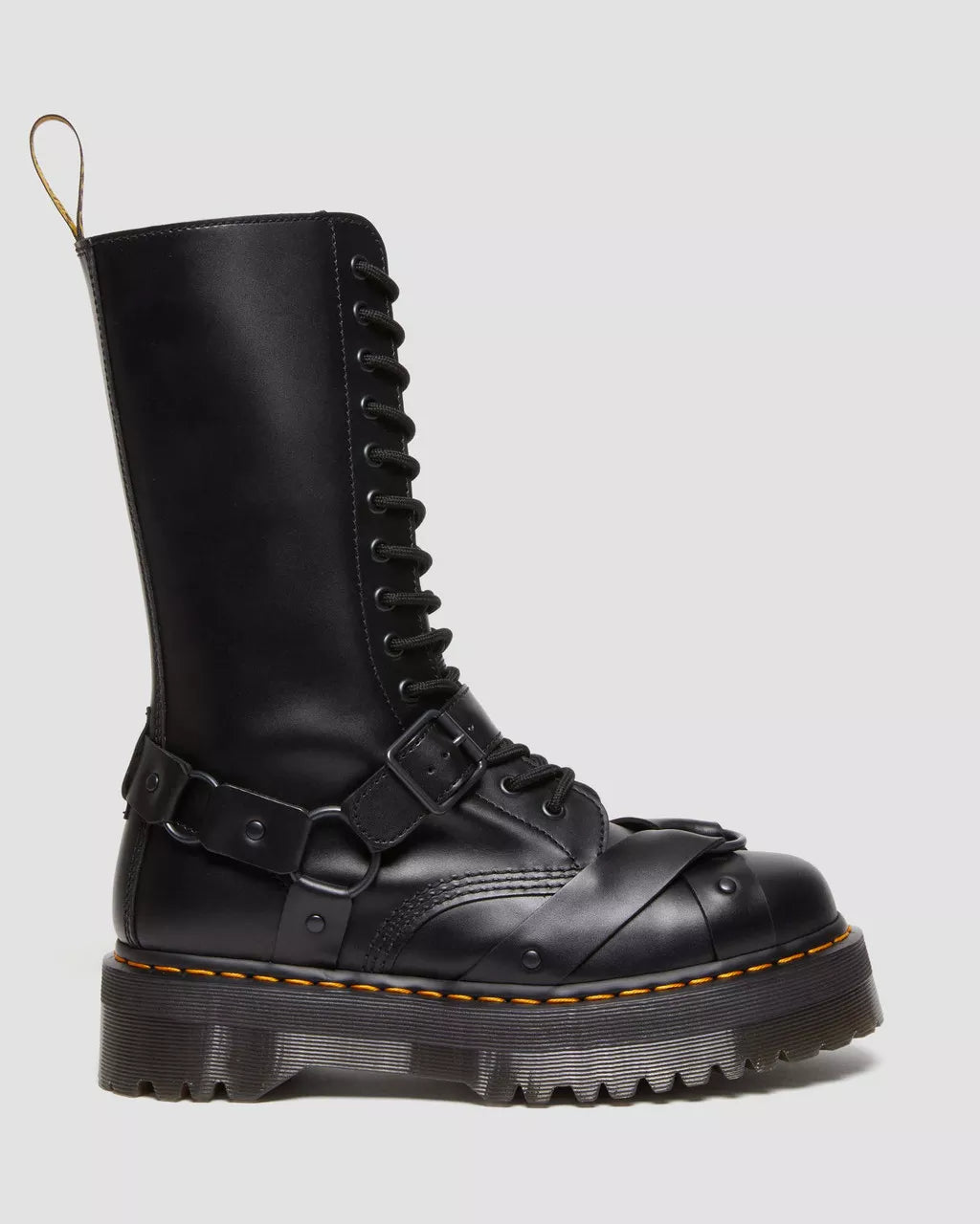 DR MARTENS 1914 Harness Leather Tall Lace Up Platform Boots