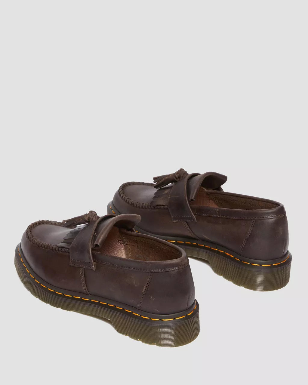 Adrian Crazy Horse Leather Tassel Loafers