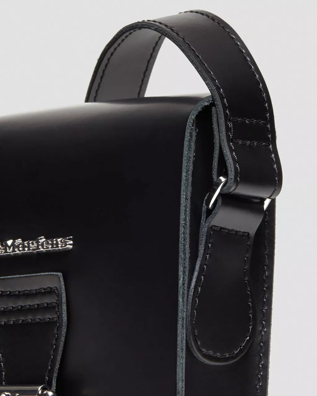 DR MARTENS Kie Smooth Leather Leather Vertical Crossbody Bag