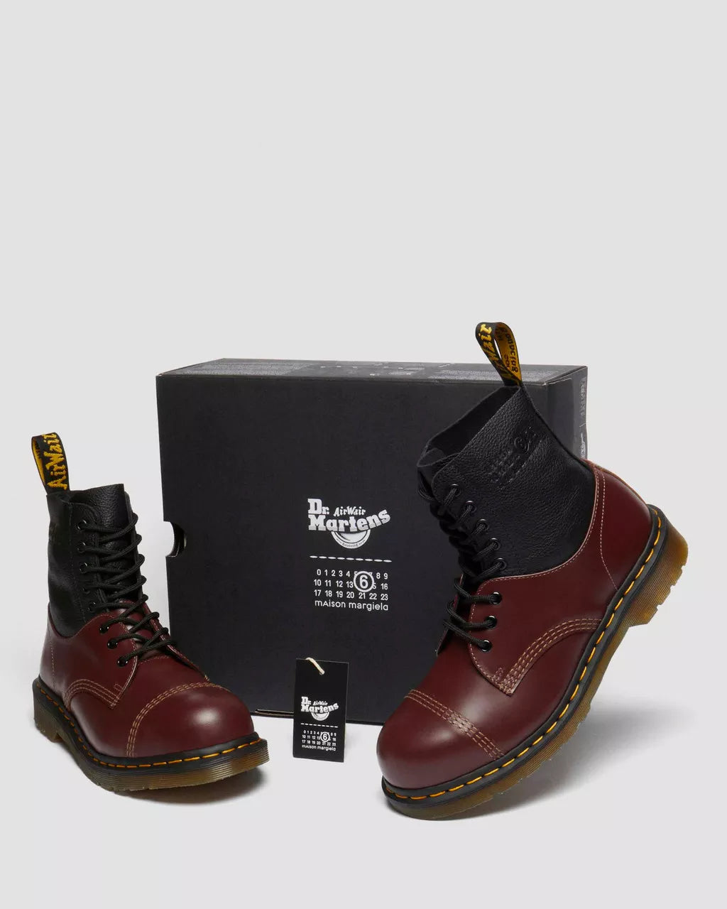 DR MARTENS 1460 / 1461 MM6 Steel Toe Leather Boots