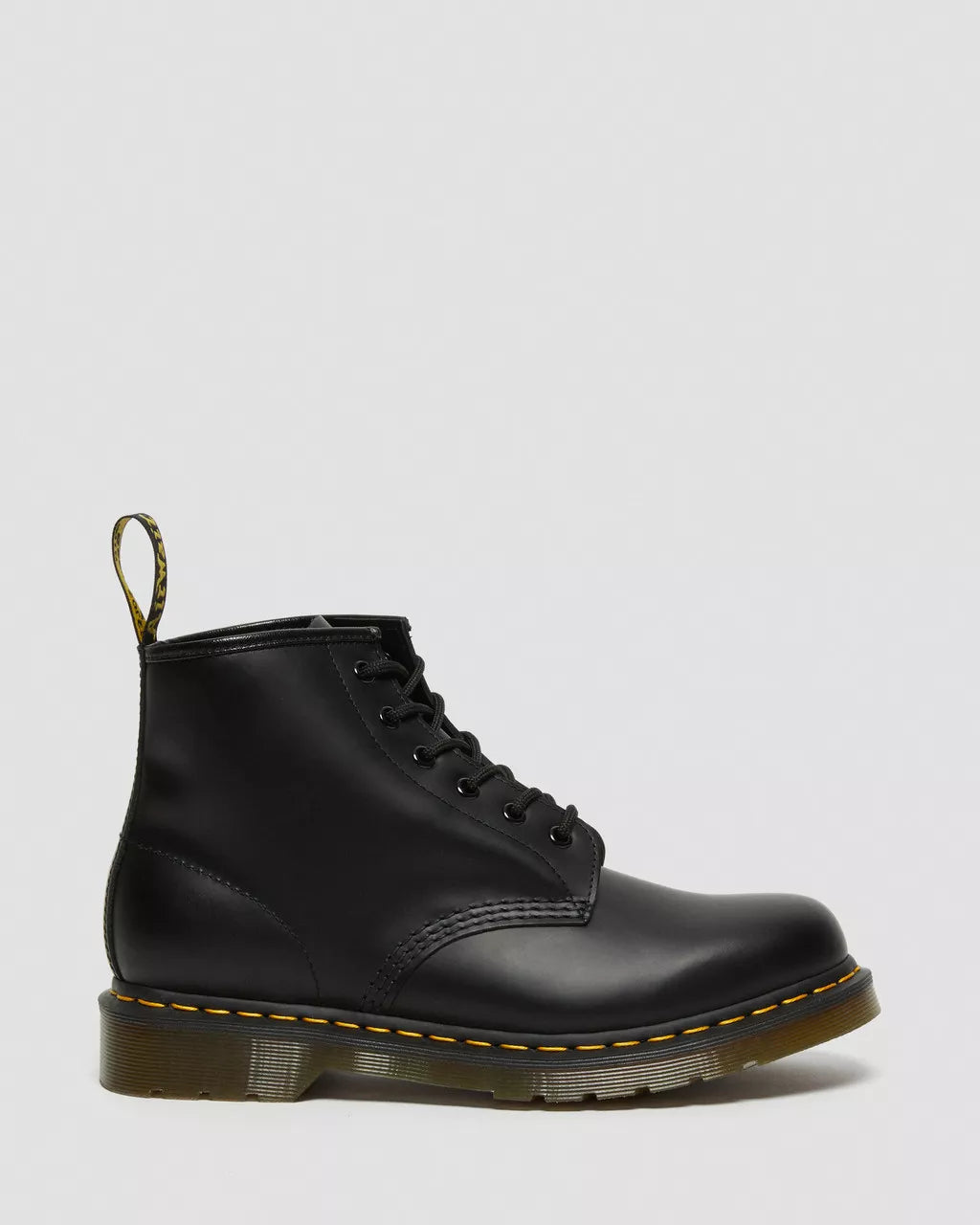 101 Yellow Stitch Smooth Leather Ankle Boots