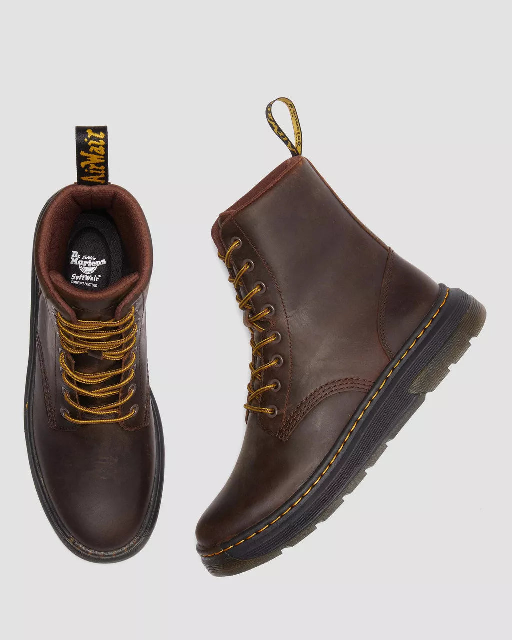 Crewson Leather Lace Up Boots
