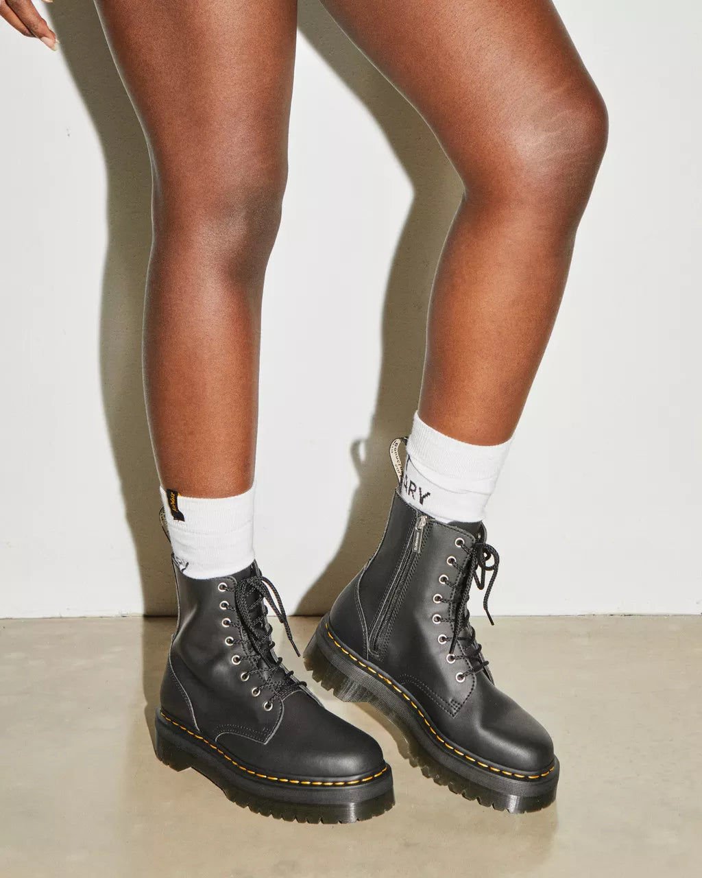 DR MARTENS Jadon Reclaimed Leather Platform Boots
