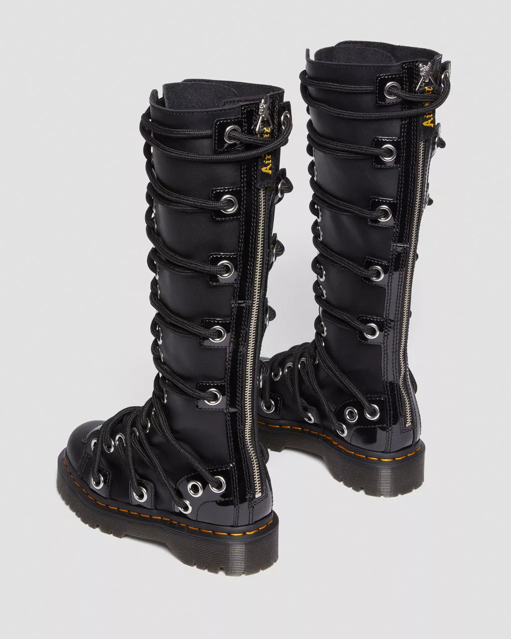 DR MARTENS Daria 1B60 Bex Leather Lace Up Knee High Boots