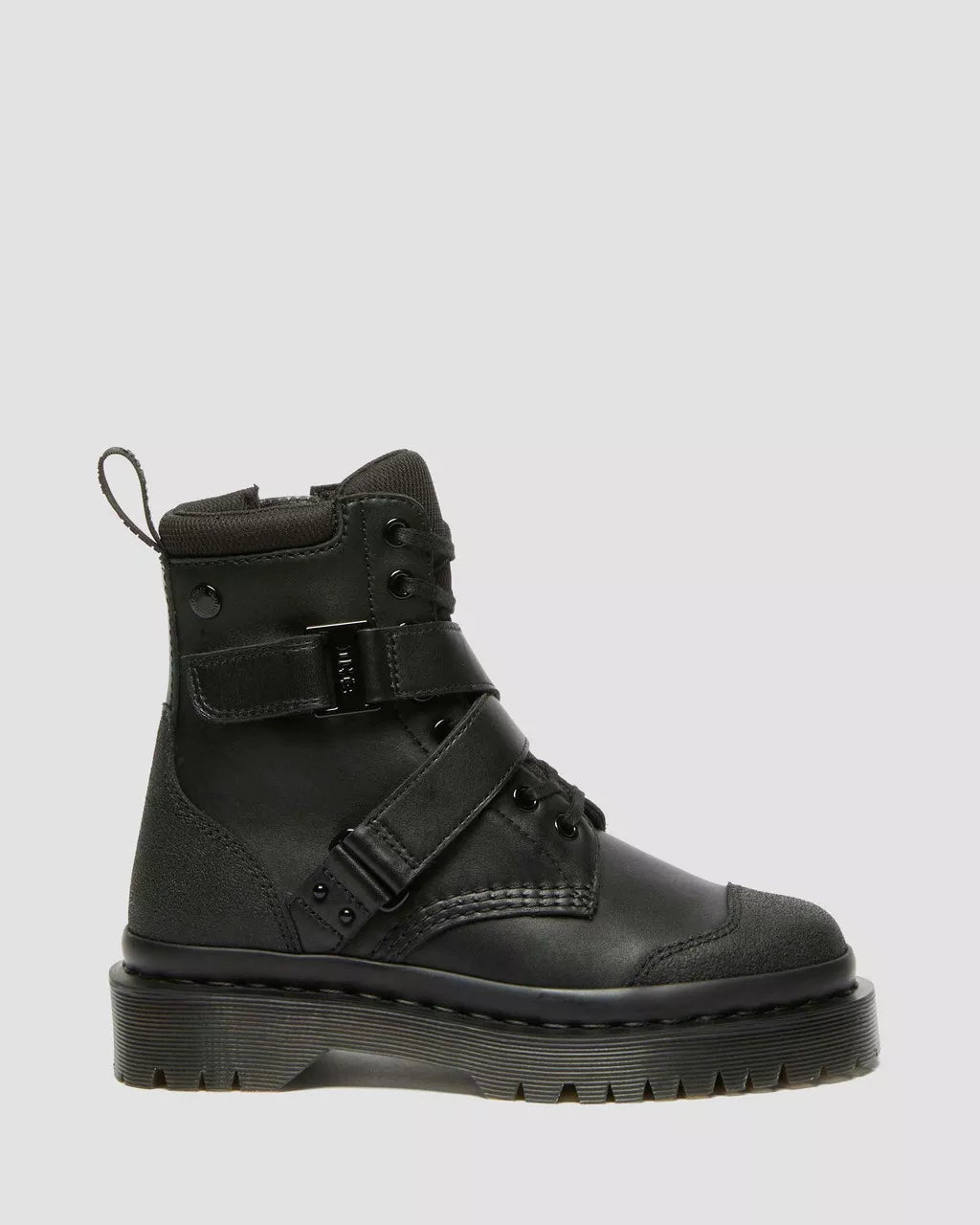 DR MARTENS 1460 BEX TECH STRAP LEATHER BOOTS