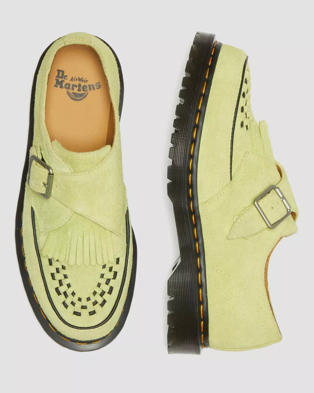 DR MARTENS Ramsey Suede Kiltie Buckle Creepers