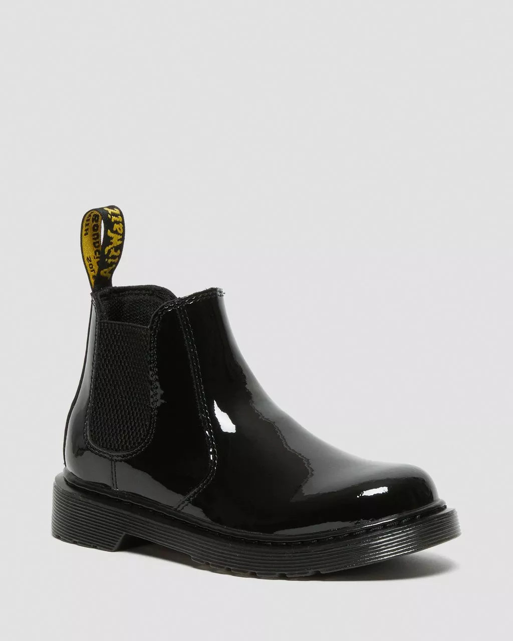 DR MARTENS 2976 JUNIOR PATENT LEATHER CHELSEA BOOTS