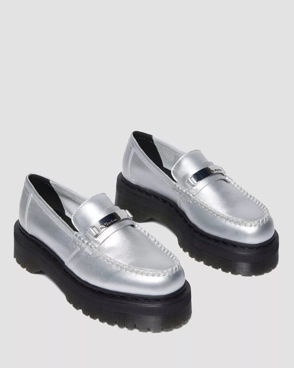 DR MARTENS Penton II Quad Metallic Leather Loafers