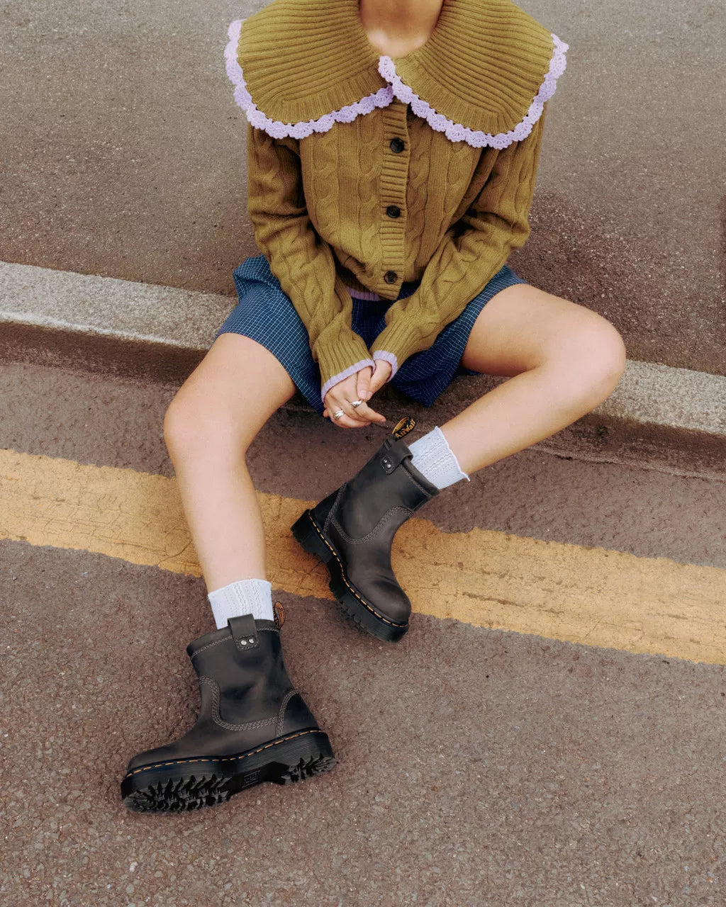Anistone Lo Leather Biker Boots