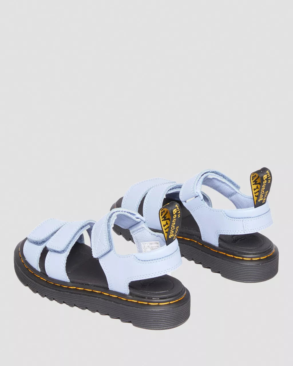 DR MARTENS Junior Klaire Athena Leather Strap Velcro Sandals