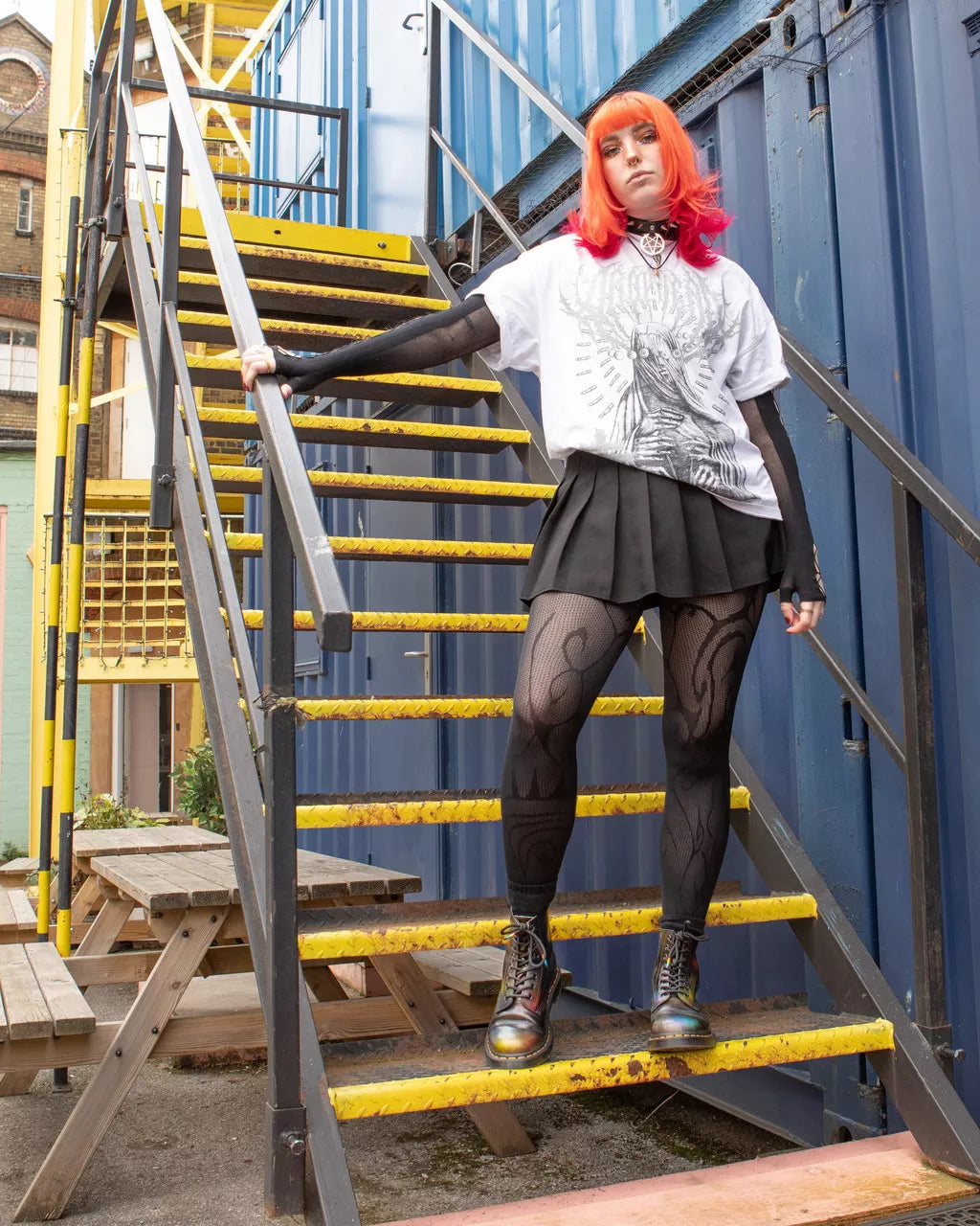 DR MARTENS 1460 For Pride Rub Off Leather Lace Up Boots