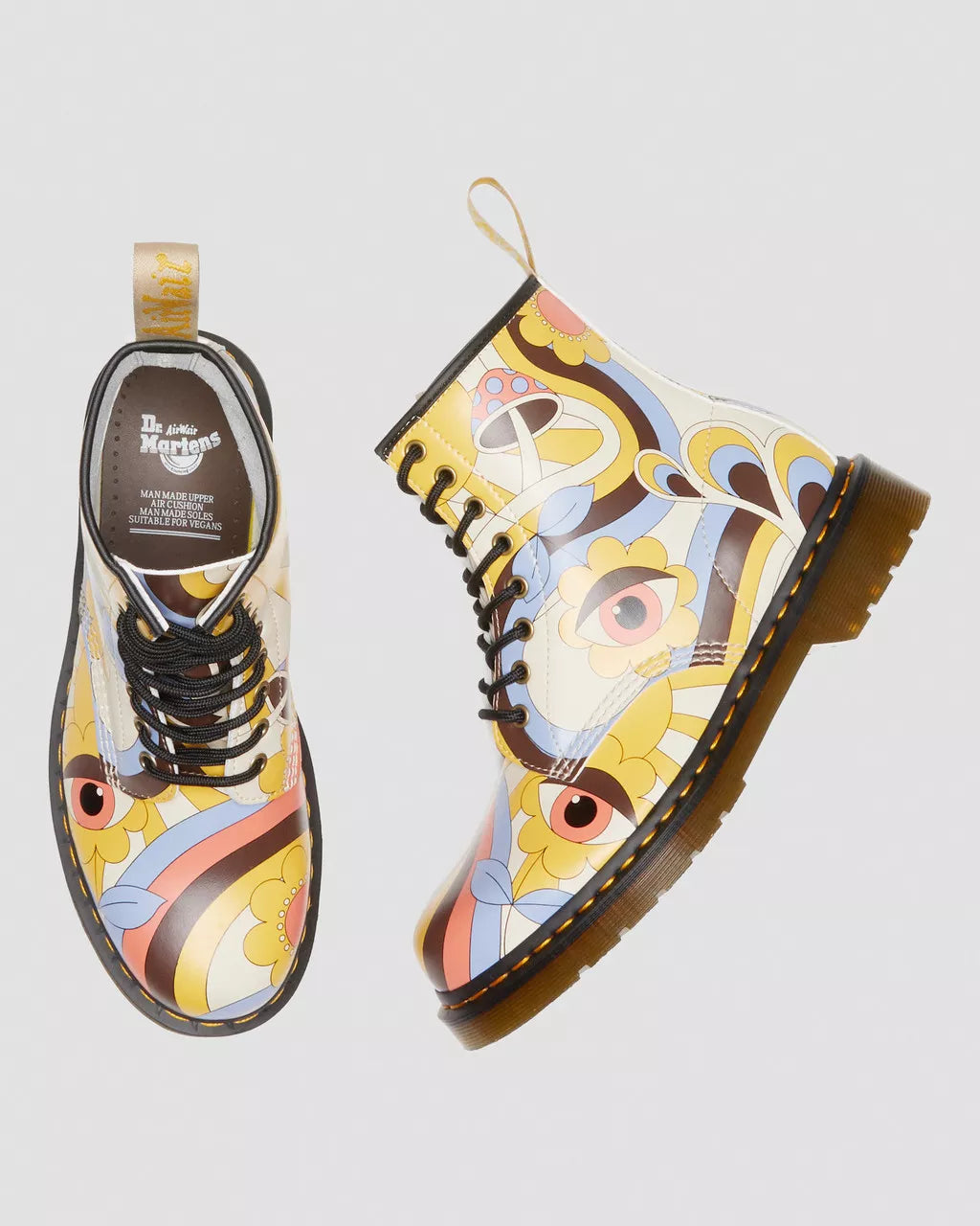 DR MARTENS 1460 Retro Kemble Vegan Lace Up Boots